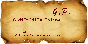 Gyárfás Polina névjegykártya